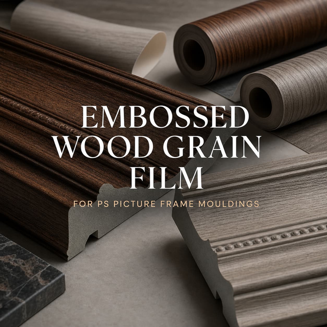 How to Choose Embossed Wood Grain Heat Transfer Film for PS Picture Frame Mouldings