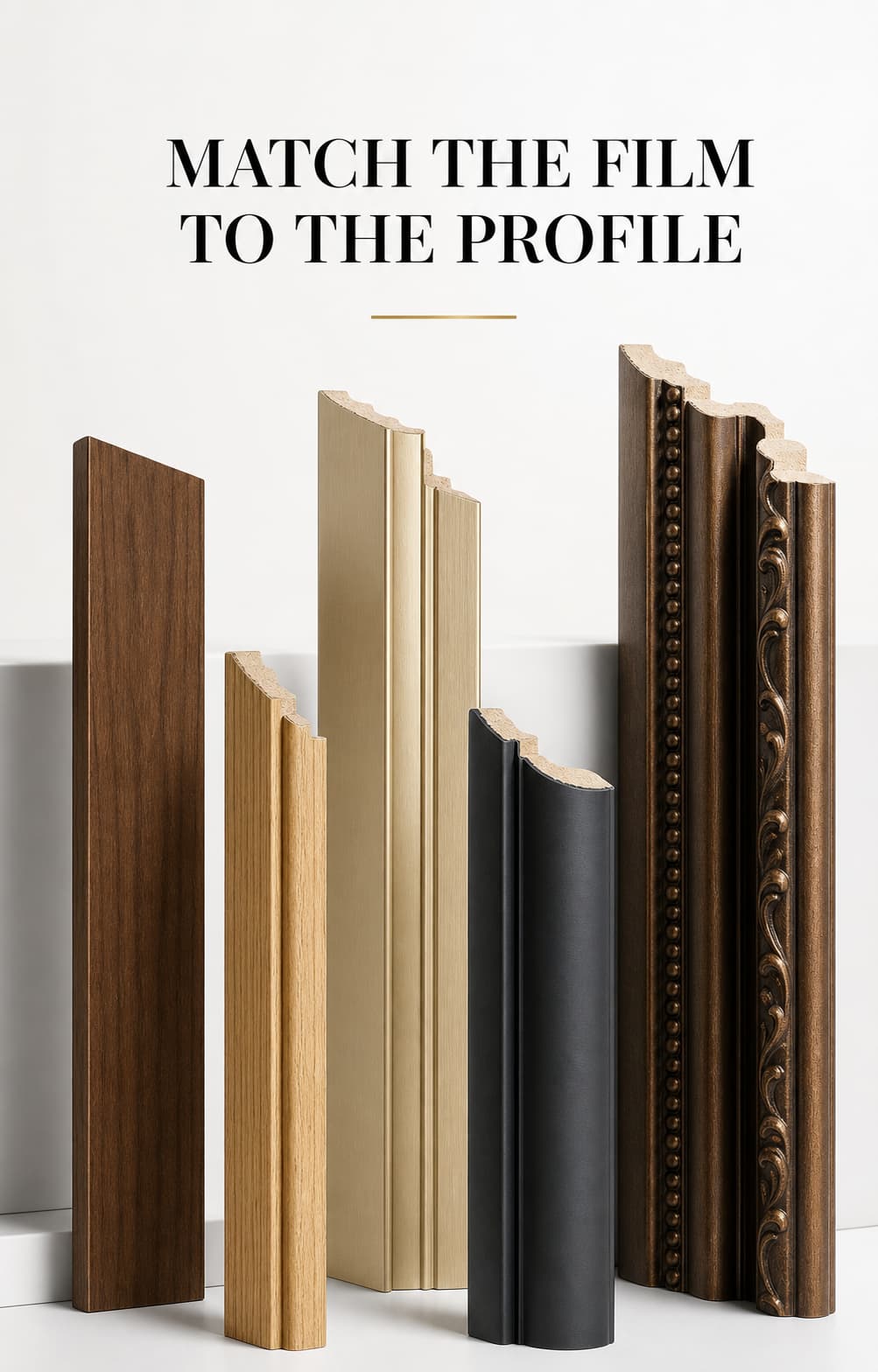 How to Match Heat Transfer Foil to PS Picture Frame Moulding Profile Shapes